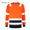 bluza unisex sweater high vis bicolor t40  fluorescencyjny pomarańczowy c.png