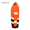 bluza unisex sweater high vis bicolor t40  fluorescencyjny pomarańczowy d.png