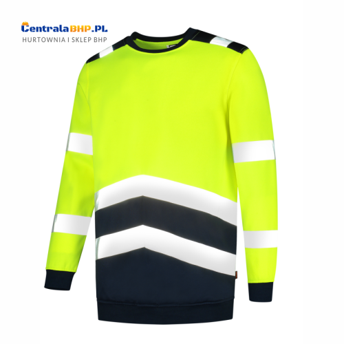 bluza unisex sweater high vis bicolor t40  fluorescencyjny żółty a.png