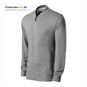 Bluza bawełniana męska BOMBER 453 ciemnoszary melanż 320g Adler Malfini