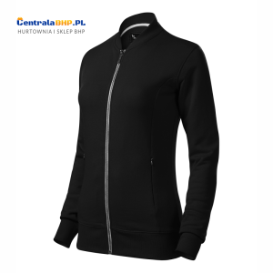 Bluza bawełniana damska taliowana BOMBER 454 czarny 320g Adler Malfini