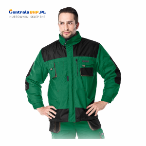 Bluza Robocza Ochronna Ocieplana Męska LH - FMNW - J Zielono - Czarno - Szara Leber&Hollman