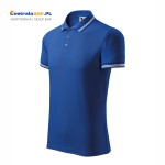 Koszulka polo reklamowa męska z kontrastowym paskiem URBAN 219 Adler Malfini chabrowy