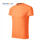 Koszulka męska poliestrowa sportowa techniczna Destiny 175 Adler Malfini neonowy mandarynkowy 