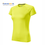 Koszulka damska poliestrowa sportowa techniczna Destiny 176 Adler Malfini neonowy żółty