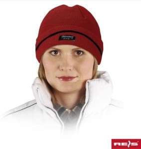 Czapka Ocieplana Ochronna Zimowa Robocza Thinsulate CZBAW-THINSULATE Reis Czerwona