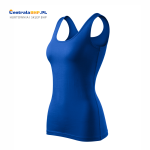 Koszulka bawełniana bez rękawów Podkoszulek Top damski Triumph 136 Adler Malfini chabrowy