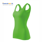 Koszulka bawełniana bez rękawów Podkoszulek Top damski Triumph 136 Adler Malfini green apple