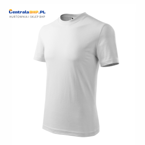 Koszulka T-shirt Męska Bawełniana Pod Nadruk Malfini Adler Heavy Model 110 Biała