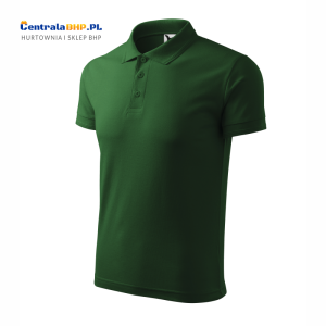 Koszulka Polo Malfini Adler Męska Pique Polo Model 203 Robocza Ochronna Pod nadruk Gramatura 200g Butelkowa Zieleń