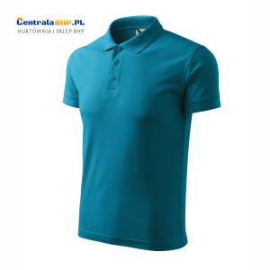 Koszulka Polo Malfini  Adler Męska Pique Polo Model 203 Robocza Ochronna Pod nadruk Gramatura 200g Ciemny Turkus