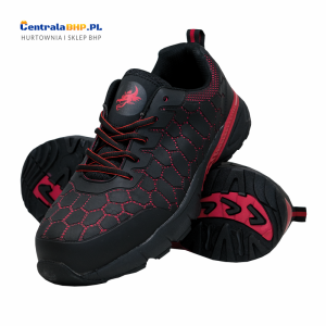 Półbuty męskie Buty bezpieczne DRACO czarno-czerwony Reis Dragon 39-47