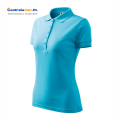 polo damska PIQUE POLO 210 turkusowa a.png