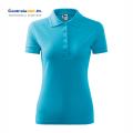 polo damska PIQUE POLO 210 turkusowa b.png