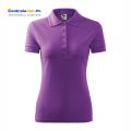 polo damska PIQUE POLO 210 fioletowa b.png