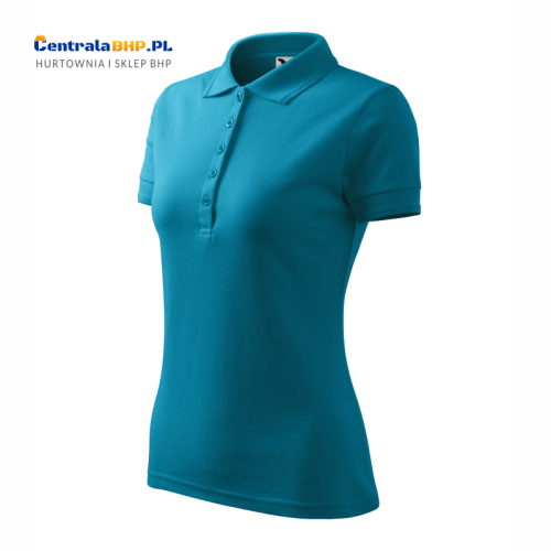 polo damska PIQUE POLO 210 ciemny turkus a.png