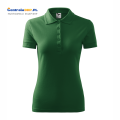 polo damska PIQUE POLO 210 zieleń butelkowa b.png