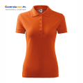 polo damska PIQUE POLO 210 pomarańczowa b.png