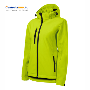 Kurtka Softshell Damska Malfini Adler Performance Model 521 Wodoodporna Oddychająca Limetka