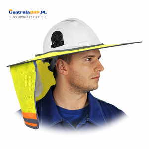 Osłona tylna do hełmu RONDO-MESH Uni 24cm odblaskowe żółto-pomarańczowe Reis