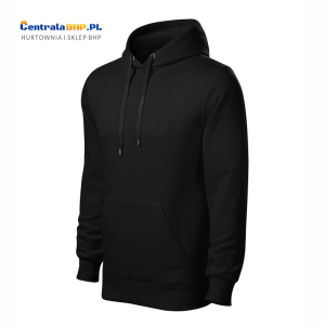 Bluza męska z kapturem CAPE 413 nierozpinana Adler Malfini 320g czarny