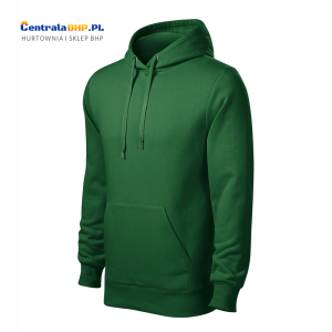 Bluza męska z kapturem CAPE 413 nierozpinana Adler Malfini 320g zieleń butelkowa