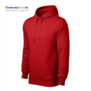 Bluza męska z kapturem CAPE 413 nierozpinana Adler Malfini 320g czerwony