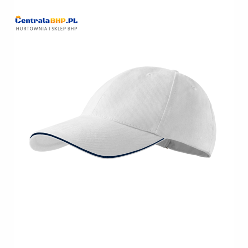 czapka unisex SANDWICH 6P 306 biała a.png