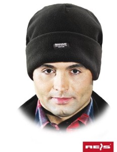 Czapka Ocieplana Ochronna Zimowa Robocza Thinsulate CZPOL-THINSULATE Reis Czarna