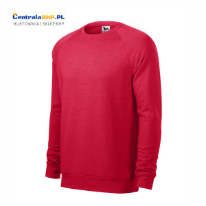 Bluza raglan męska robocza ochronna MERGER 415 Malfini Adler czerwony melanż