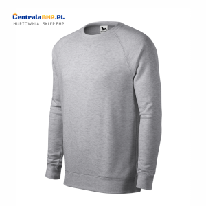 Bluza raglan męska robocza ochronna reklamowa MERGER 415 Malfini Adler srebrny melanż
