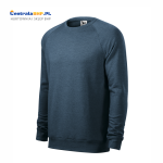 Bluza raglan męska robocza ochronna reklamowa MERGER 415 Malfini Adler  ciemny denim melanż