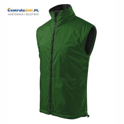 kamizelka męska BODY WARMER 509 zieleń butelkowa a.png