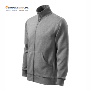 Bluza męska robocza sportowa reklamowa rozpinana bez kaptura ADVENTURE 407 Adler Malfini ciemnoszary melanż