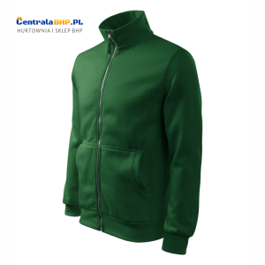Bluza męska robocza sportowa reklamowa rozpinana bez kaptura ADVENTURE 407 Adler Malfini butelkowa zieleń