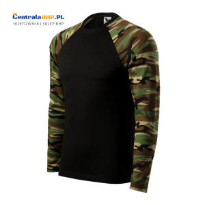 Koszulka męska z długim rękawem moro robocza reklamowa CAMOUFLAGE LS 166 Maflini Adlercamouflage brown