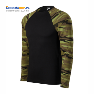 Koszulka męska z długim rękawem moro robocza reklamowa CAMOUFLAGE LS 166 Malfini Adler camouflage green