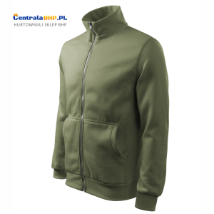 Bluza męska robocza sportowa reklamowa rozpinana bez kaptura ADVENTURE 407 Adler Malfini khaki