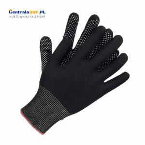 Rękawice z jednostronnym nakropieniem pod nadruk OX-DOTUA Ogrifox czarno-biały  - zestaw 240 par - 1,50 zł za parę