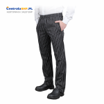 Spodnie robocze męskie do pasa typ kelnerski Good Taste GENTO-M czarno-biały Reis