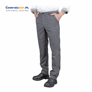 Spodnie robocze męskie do pasa dla obsługi Good Taste LENTO-M szary stalowy Reis