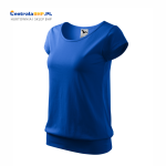 Koszulka bawełniana damska luźny krój 150g City 120 Adler Malfini chabrowy