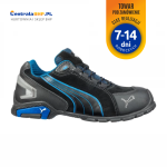 Obuwie ochronne półbuty bezpieczne RIO BLACK LOW S3 SRC PUMA SAFETY czarno-niebieski