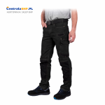 Elastyczne spodnie ochronne do pasa wykonane z jeansu JEANS303 T B Reis czarny