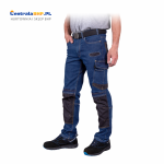 Elastyczne spodnie ochronne do pasa wykonane z jeansu JEANS303 T GB