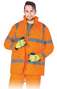 Kurtka Robocza Męska Odblaskowa Ocieplana Ochronna K-VIS Reis Pomarańczowa