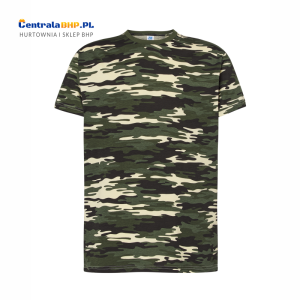Koszulka T-shirt Męska Robocza Reklamowa JHK Pod Nadruk Gramatura 150 g Moro Camouflage