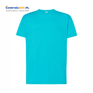 Koszulka T-shirt Męska Reklamowa Robocza JHK Pod Nadruk Gramatura 150 g Turkusowa Turquoise