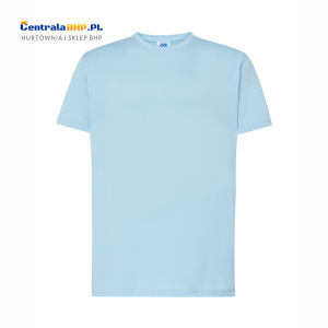 Koszulka T-shirt Męska Reklamowa Robocza JHK Pod Nadruk Gramatura 150 g Błękitna Sky Blue