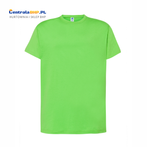 Koszulka T-shirt Męska Reklamowa Robocza JHK Pod Nadruk Gramatura 150 g Limonka Lime